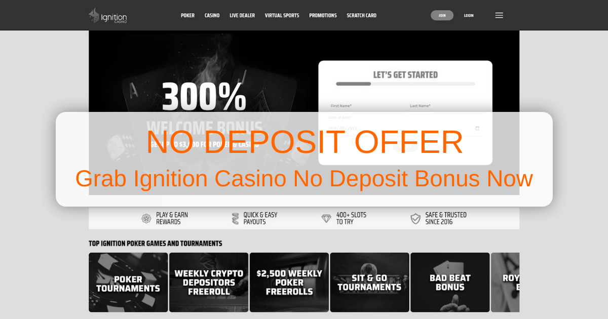 Ignition Casino No Deposit Bonus & Promo Codes: The Official Guide